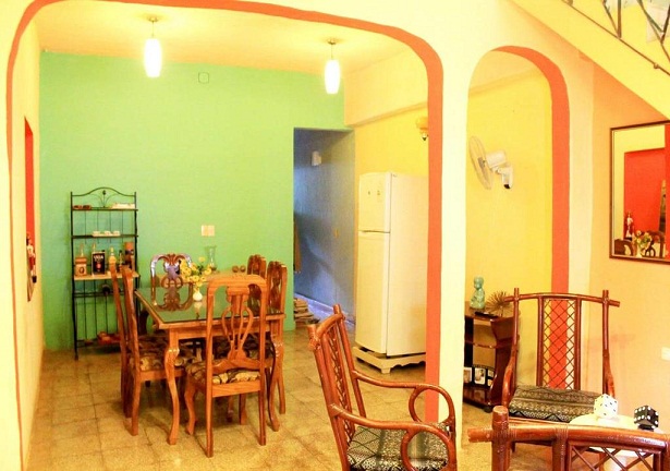 'Living and dining room' Casas particulares are an alternative to hotels in Cuba.